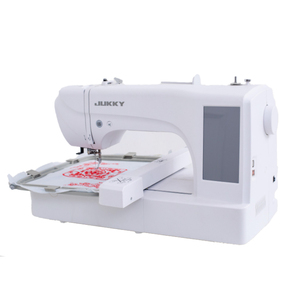 Machine à broder multifonctionnelle JUKKY ES6, modèle entièrement informatisé, idéale pour la création de vêtements et d'articles vestimentaires à domicile. - Product Image 3