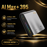 Mini PC Grosir Ryzen AI Max+ 395 495 TDP Switch 126TOPS 192GB+4TB RAM OEM Komputer Mini Kustom