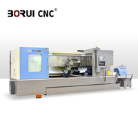 Tour CNC à banc incliné BR85-2000 haute précision avec mandrin hydraulique, tourelle et systèmes Fanuc GSK