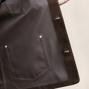 NAFA personalizar chaqueta de cuero de piel de cabra de ante nobuk suelta Premium para hombre con la mejor mano de obra <span class=keywords><strong>buen</strong></span> precio - Product Image 6