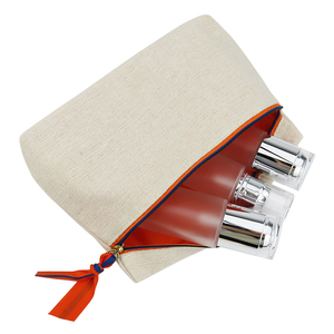 Impression personnalisée jute cosmétique sac à fermeture éclair <span class=keywords><strong>pochette</strong></span> <span class=keywords><strong>bolso</strong></span> de cosmeticos - Product Image 3