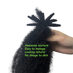 Grosir kualitas tinggi 24 "lembut pre-fluffed terpisah Afro Kinky keriting jumlah besar ekstensi rambut <span class=keywords><strong>Crochet</strong></span> sintetis putaran Kuba - Product Image 4