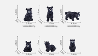 Figurine d'ours noir en résine, souvenir du parc national, décoration de la nature sauvage de l'Alaska, statue d'animal réaliste, cadeau pour les amateurs de nature