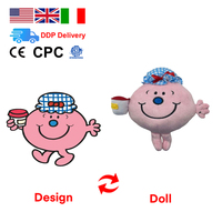 Jouet animal en peluche compagnon avec logo personnalisé OEM pour jeux parents-enfants et éducation