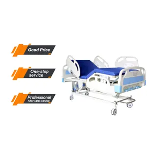 מיטת בית חולים בעלת שלוש ארכובה ידנית עם שלוש פונקציות ICU מטופל סיעודי מיטת הרמת מיטה רפואית