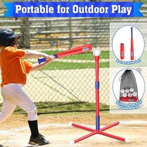 Set de Béisbol 3 en 1 para Niños, Máquina de Entrenamiento de Bateo, Lanzador de Pelotas, Tee de Bateo Colgante, Tee de Bateo de Pie, Juguete de <span class=keywords><strong>Juego</strong></span> de Béisbol - Product Image 6