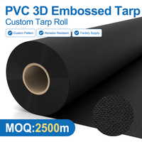 Bâche PVC gaufrée 3D 600 g/m² imperméable et résistante à l'huile en rouleau pour couvre-benne