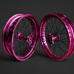 Ruedas de Conversión KTM Supermoto para XC SX SXF XCW XCF EXC <span class=keywords><strong>F</strong></span> <span class=keywords><strong>300</strong></span> 450 con Bujes Forjados CNC y Opciones de Color Totalmente Personalizadas - Product Image 4