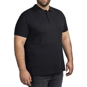 Custom men Organic plain Polo t shirt solid color oversized t shirt with logo blank premium big size t-shirt polo