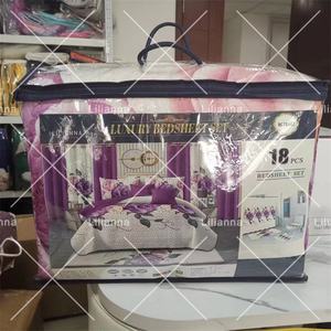 Juegos <span class=keywords><strong>de</strong></span> Cama Florales <span class=keywords><strong>2023</strong></span> con Cortinas a Juego Tamaño King, Cubrecama Desechable <span class=keywords><strong>de</strong></span> 18 Piezas con Diseño <span class=keywords><strong>de</strong></span> Hojas, Disponible en Existencia - Product Image 4