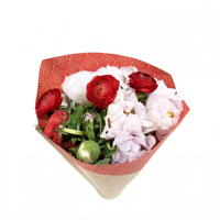 Bouquet de fleurs fraîches, fleurs colorées, décoration, fleurs en papier, manchon pour fleurs