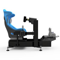 Meilleur Siège de Course de Simulation Profilé en Aluminium 40x160 mm, Fauteuil de Simulateur de Conduite pour Jeu de Voiture Camion, Cockpit DIY SimRacing Rig de Simulation