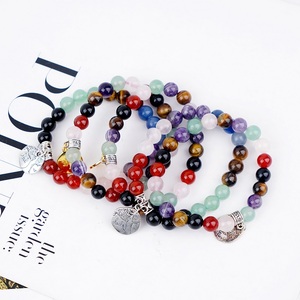 Pulsera <span class=keywords><strong>de</strong></span> Cuarzo Rosa con Cuentas <span class=keywords><strong>de</strong></span> Cristal Multicolor y <span class=keywords><strong>Árbol</strong></span> <span class=keywords><strong>de</strong></span> <span class=keywords><strong>la</strong></span> <span class=keywords><strong>Vida</strong></span>, Joyería <span class=keywords><strong>de</strong></span> Moda para Hombre y Mujer, Gran Venta - Product Image 1
