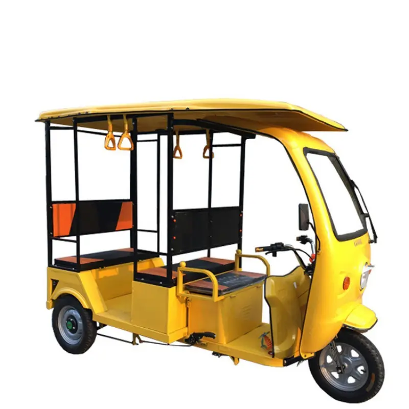 Thân Thiện Với Môi 3 Bánh Xe Tuk-Tuk Cao-Điện Tuktuk Hành Khách Ba Bánh Điện Với Năng Lượng Mặt Trời Năng Lượng