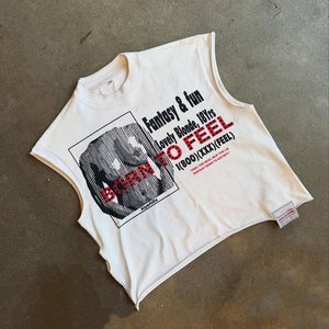Custom Logo <strong>Mens</strong> Loose Fit Tees Cotton Workout Gym Tank Oversized Top <strong>Sleeveless</strong> Cut Off Shirts DTG Print Vest <strong>Tshirts</strong> for <strong>Men</strong> - Product Image 2