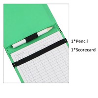 CRESTGOLF Porta Scheda Punteggio Golf in Pelle PU Impermeabile, Resistente e Popolare, con Matita per il Punteggio, per Sport Golfistici