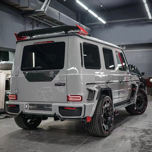 Kit carrosserie en fibre de carbone sèche pour Mercedes Benz G63 W464 2019-2024, style <span class=keywords><strong>Brabus</strong></span> <span class=keywords><strong>G900</strong></span>, pare-chocs avant et arrière, calandre, échappement, ensemble de mise à niveau - Product Image 3