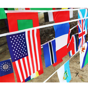 Bandierine Economiche 14*21cm per Tifosi di Calcio, 24 <span class=keywords><strong>Bandiere</strong></span> <span class=keywords><strong>Nazionali</strong></span>, Striscione di <span class=keywords><strong>Bandiere</strong></span> del Mondo per Decorazioni - Product Image 4