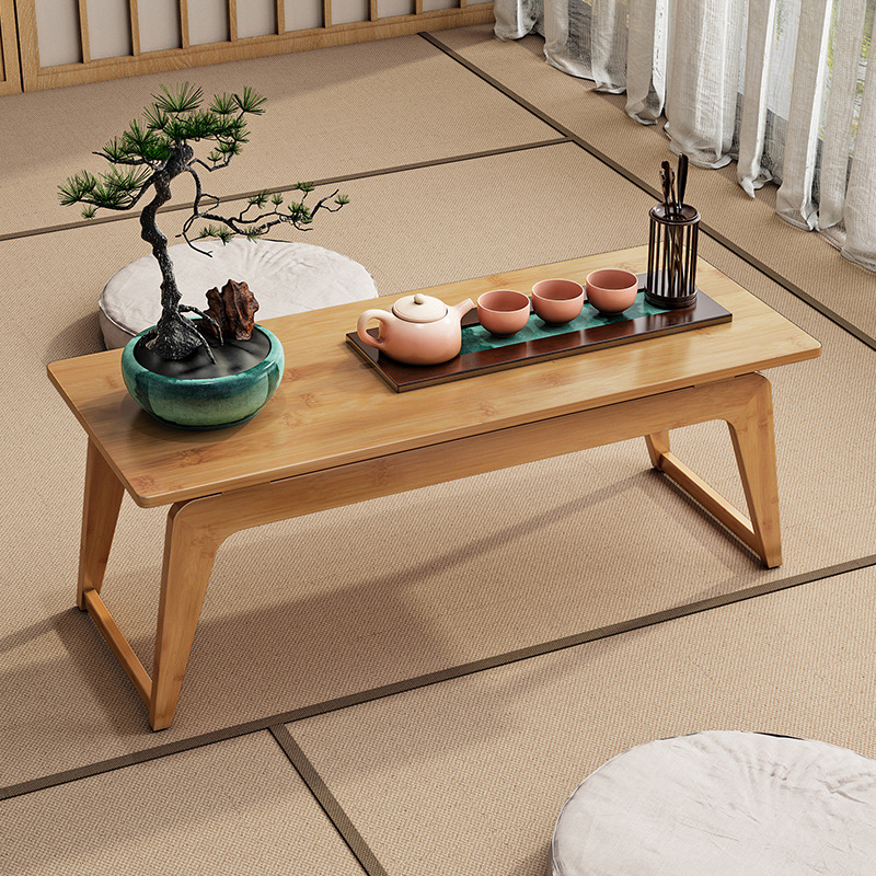 Floating bay window table [Natural color, 90cm long]