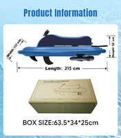 Jet-ski gonflable motorisé Bateau à moteur flottant pour l'extérieur Bateau de remorquage gonflable mobile pour l'extérieur