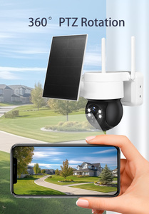 Bán hàng nóng 2MP Wifi năng lượng mặt trời Powered CCTV <span class=keywords><strong>Camera</strong></span> Trắng ống kính kép với không thấm nước mạng không dây CMOS cảm biến ai công nghệ - Product Image 3