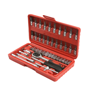 46-Piece 1 1/4 ổ đĩa Ratchet cờ lê thiết lập Metric Phillips Torx bit ổ cắm Kit cho xe hơi tự động sửa chữa hộ gia đình tự làm xe máy - Product Image 5