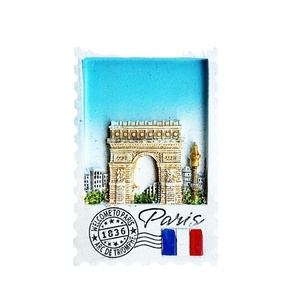 Magnete Souvenir da viaggio Stereo creativo francese punto di riferimento <span class=keywords><strong>parigi</strong></span> promozionale con messaggio adesivo magnete frigo - Product Image 5