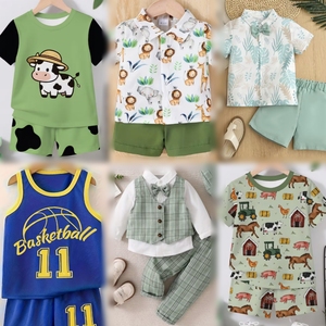 เสื้อผ้าเด็กมือสองขายส่ง ชุดฤดูร้อน ผ้าโพลีเอสเตอร์/คอตตอน คุณภาพดี ลดราคาสต็อกแฟชั่น - Product Image 4
