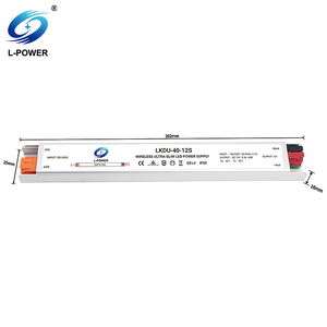 Fuente de alimentación LED confiable de 40W/100W Terminal inalámbrico Delgado 12V/24V Voltaje amplio Potencia IP20 completa para iluminación LED - Product Image 5