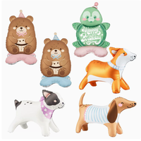 Ballons en aluminium 3D en forme d'animaux (ours et chien) pour la vente en gros – Décoration de fête pour anniversaire d'enfants et baby shower sur le thème de la ferme ou du zoo