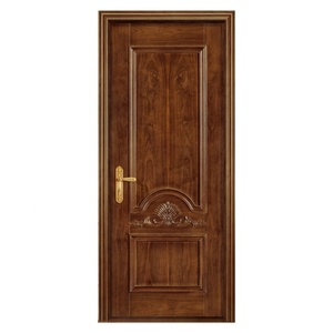 Placage de noyer noir Intérieure Affleurante Porte en <span class=keywords><strong>bois</strong></span> Avec Serrure de Porte Coulissante YH-705 - Product Image 2