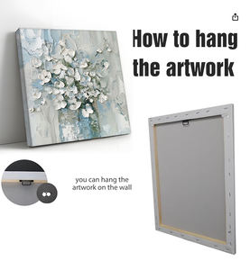 100% Art mural peint à la main pour la décoration intérieure Texture peinture à l'<span class=keywords><strong>huile</strong></span> nature morte peintures de fleurs <span class=keywords><strong>sur</strong></span> <span class=keywords><strong>toile</strong></span> pour salon - Product Image 6