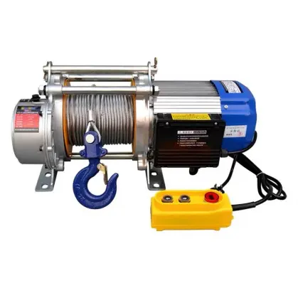 JIN YANG HU 220V electric cable winch hoist with aluminum shell hoist 500kg wire rope hoist Multi-functional