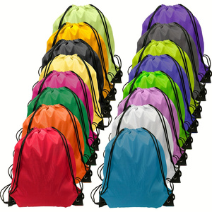 Factory Custom Logo Price Promotional Sports Backpack Bag Polyester Draw String Bag Packing Printing Drawstring Shopping Bag