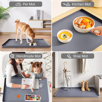 Doublure d'armoire de cuisine étanche en silicone écologique imprimé personnalisé classique pour la vaisselle sous le tapis de l'évier
