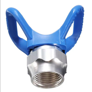 Pistolet de pulvérisation Airless Tip Guard Couleur bleue Avec 2 jeux de joints de protection de buse pour pistolet de peinture Airless - Product Image 4