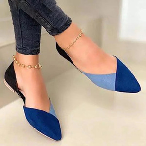 <span class=keywords><strong>Chaussures</strong></span> en Gros pour Femmes Nouveaux Styles Blocs de Couleurs Mocassins Décontractés Grandes Pointures <span class=keywords><strong>Chaussures</strong></span> <span class=keywords><strong>Plates</strong></span> Élégantes - Product Image 6