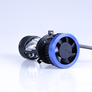 Potente lente de proyector bi-xenón H4 Mini proyector Led faro motocicleta Bi Led lente de Proyector láser 140W haz Alto y Bajo - Product Image 6