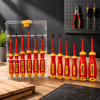 Kit d'outils de réparation haute précision 6 pièces certifié 1000V-VDE, tournevis multifonction finition lisse, poignée en plastique personnalisable OEM