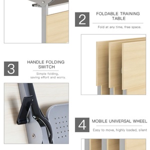 Modern Portable Tables Folding Training Table <b>Foldable</b> Conference <b>Desks</b> Office Training <b>Desk</b> - Product Image 6