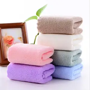 थोक मूल्य अच्छी छोटे सादे आलीशान नरम समुद्र तट स्नान तौलिया Microfiber चेहरा तौलिया सेट बच्चों सफाई खीसा बच्चे हाथ तौलिया