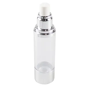 Botol Pompa Pengap Kustom Kosmetik Perawatan Kulit Wajah Serum 15Ml 30Ml 40Ml 50Ml Botol Pengap dengan Pompa Losion
