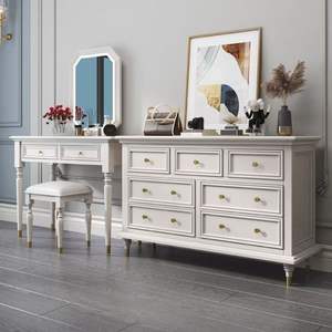 Commode <span class=keywords><strong>de</strong></span> rangement <span class=keywords><strong>de</strong></span> luxe moderne pour chambre à coucher française, commode <span class=keywords><strong>de</strong></span> salon, 9 tiroirs, bois massif, écologique, durable - Product Image 2