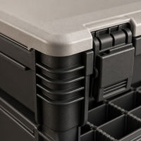 Boîte de rangement isotherme en plastique moulée par injection sur mesure avec couvercle, conteneur rectangulaire portable pour le transport en extérieur