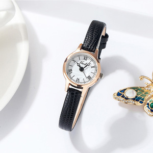 Reloj de Cuarzo para Mujer con Esfera Pequeña Vintage, Correa de Cuero Minimalista, Resistente al Agua, Venta al por Mayor - Product Image 6