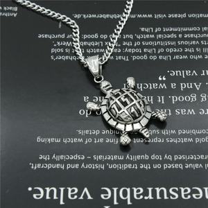 Colliers en acier inoxydable 316L avec pendentifs animaux 3D mignons en forme de tortue pour femmes et hommes, vente directe d'usine - Product Image 5