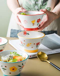 Cuenco de Ramen de cerámica ecológico de estilo <span class=keywords><strong>japon</strong></span>és Cuenco de arroz de fideos antiescaldado lindo <span class=keywords><strong>para</strong></span> viajes - Product Image 4