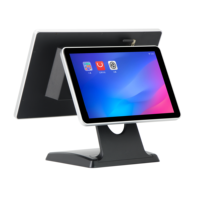 Caja Registradora POS Dual para Windows y Google Play Android 15.6+10.1/11.6 Pulgadas para Punto de Venta y Restaurante 156 POS Dual