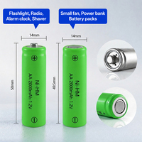 Batterie Ni-MH 1,2 V de remplacement, batterie rechargeable AA Ni-MH pour jouets électroniques, batterie Ni-MH écologique, pack de piles