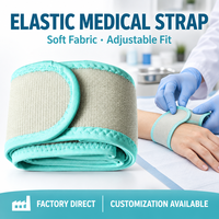 Bande élastique médicale autocollante réutilisable personnalisée, écologique, en nylon, pour usage hospitalier et domestique, en forme de ruban